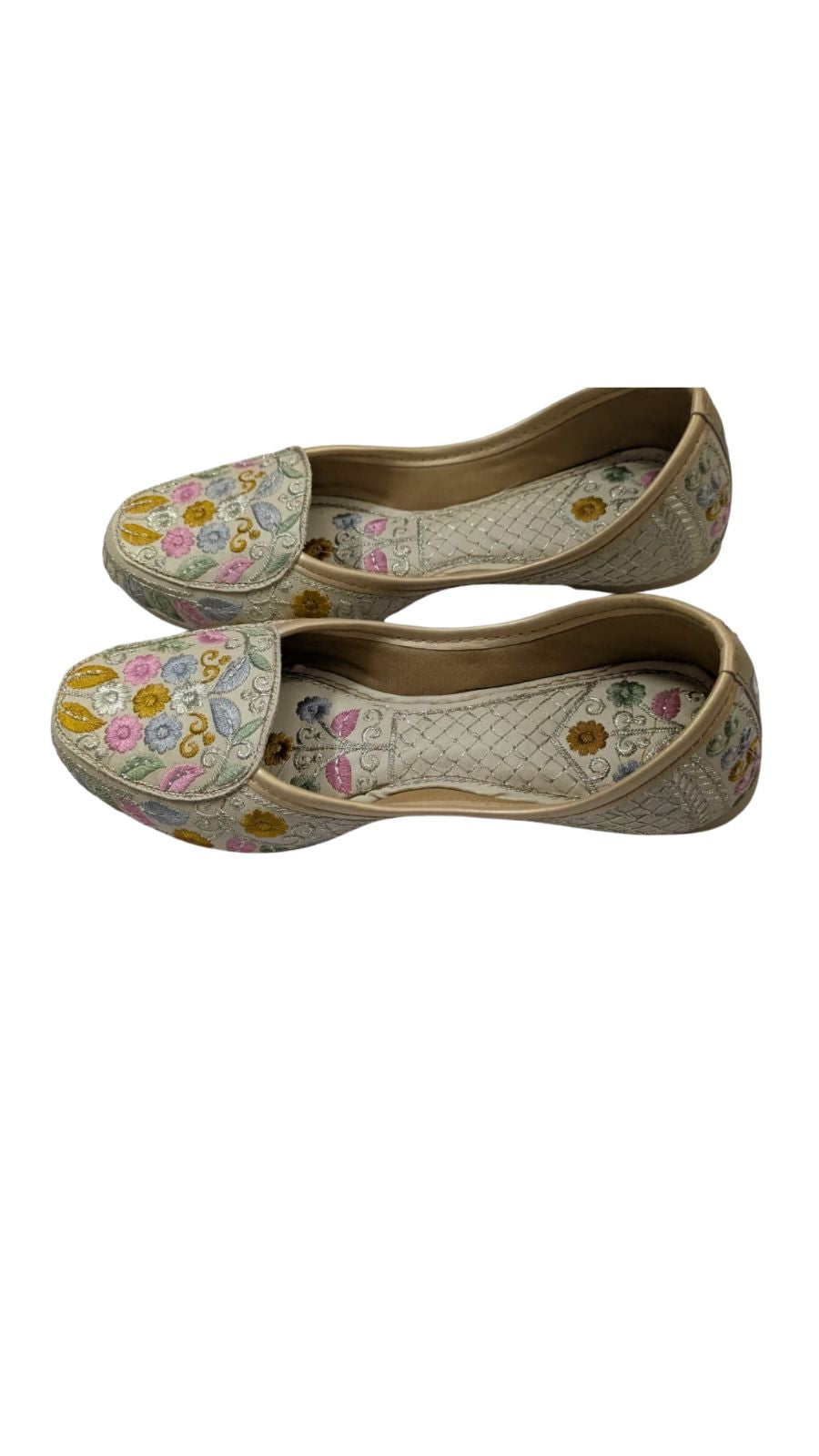 Women’s Floral Embroidered Ballet Flats Juti - ZS Fashion