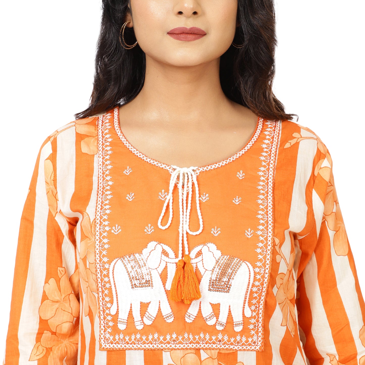Elegant cotton salwar suit set with dupatta design