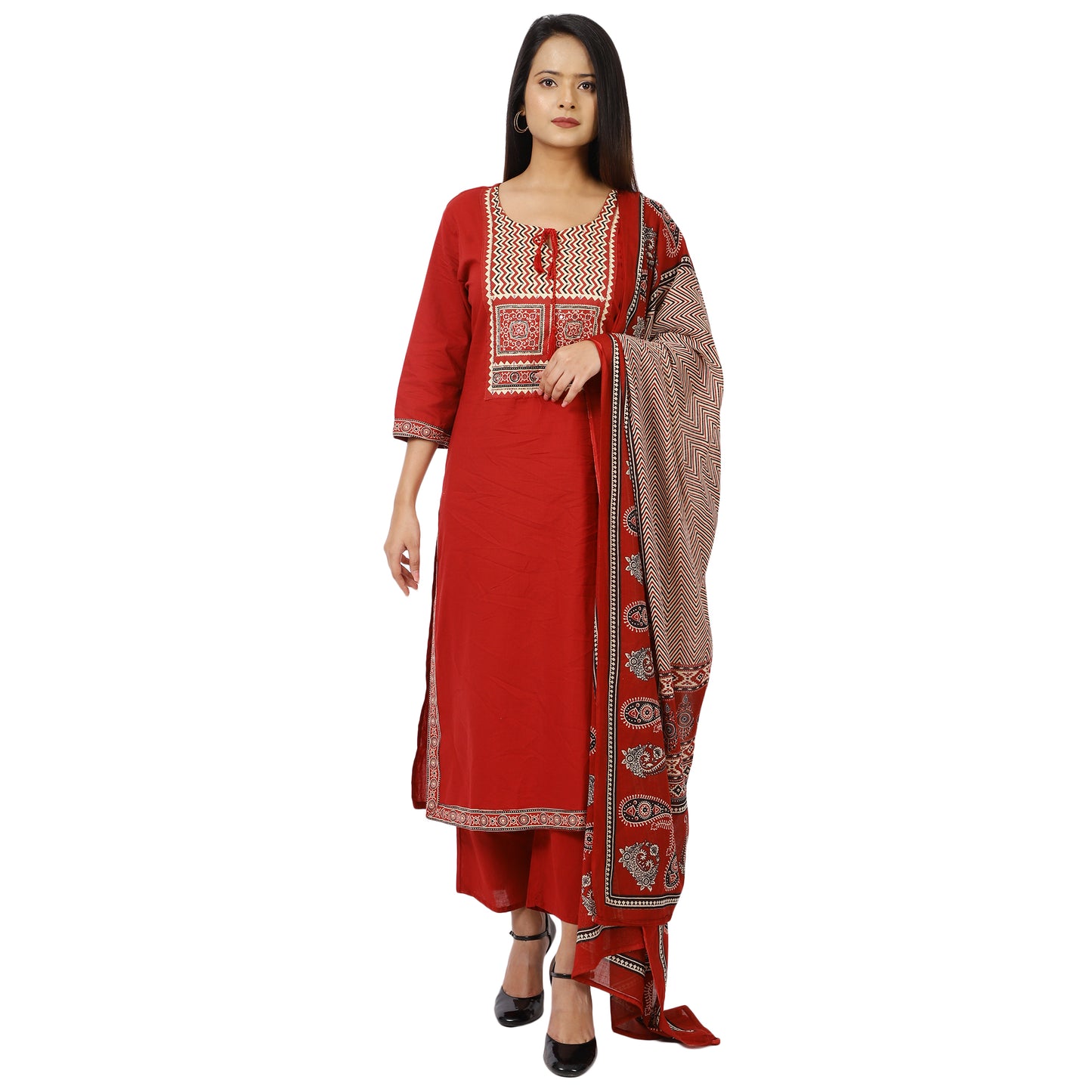 Comfortable palazzo pants with traditional kurta set