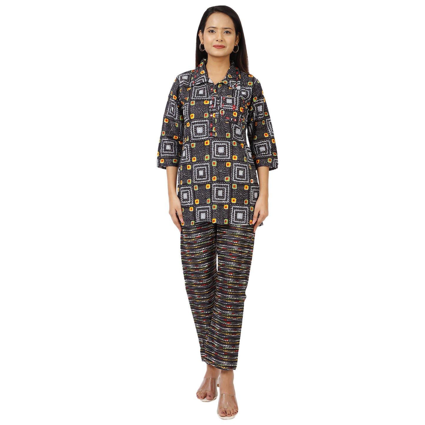 Women's 3/4 Sleeve Casual Co-Ord Outfit