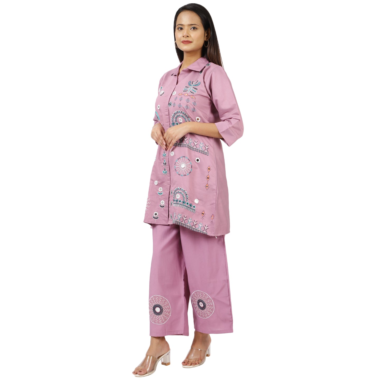 Cotton Floral Kurta Set – Comfortable Traditional Clothing