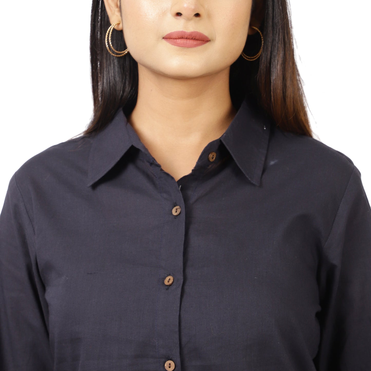 Stylish Navy Blue Shirt and Pants Outfit – Casual & Office Wear