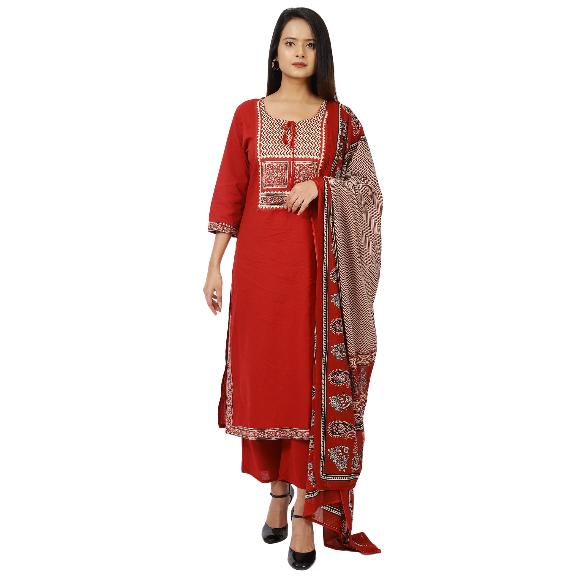 Comfortable palazzo pants with traditional kurta set