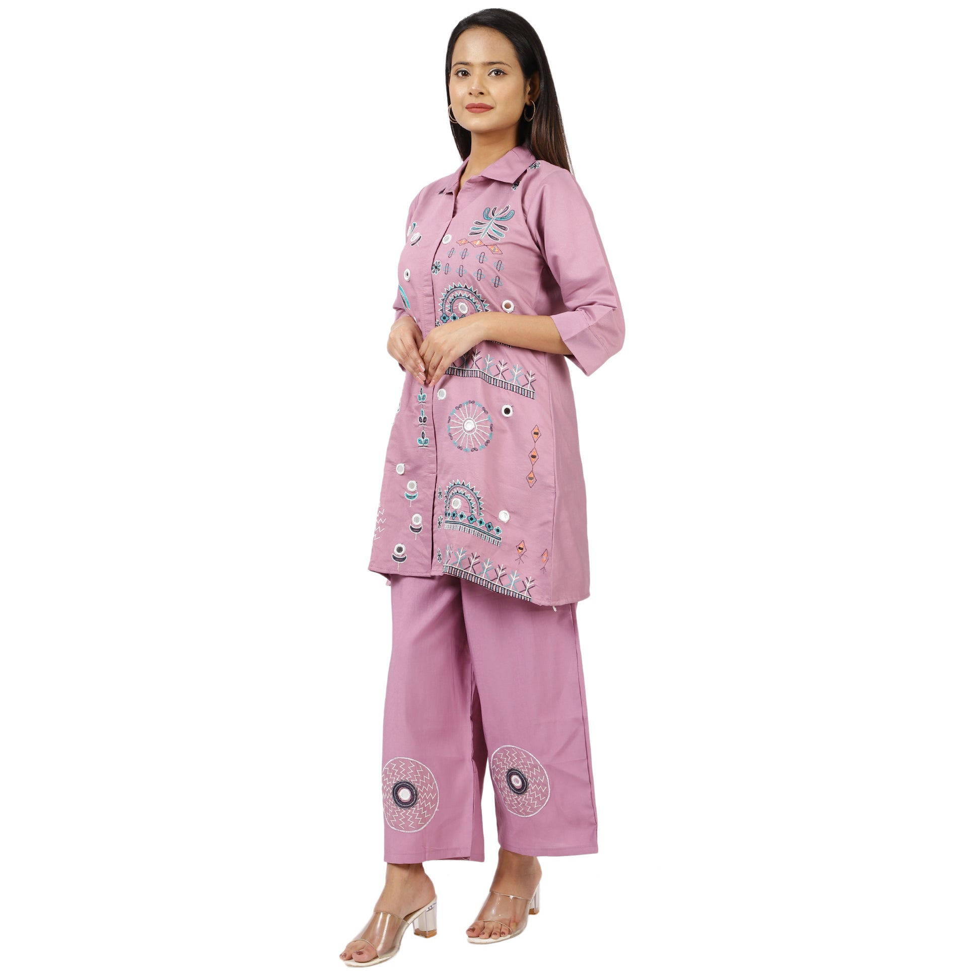 Cotton Floral Kurta Set – Comfortable Traditional Clothing